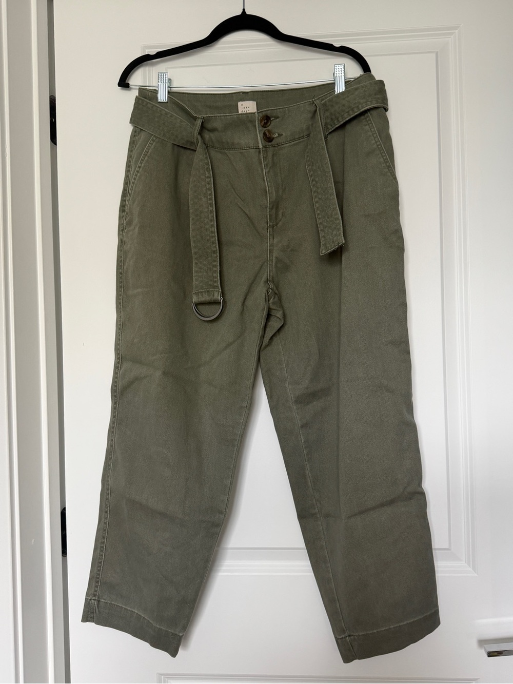 Target A New Day Olive Green High-Rise Belted Pants